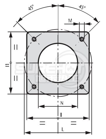 百得TBG45燃燒器法蘭圖